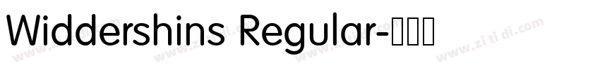 Widdershins Regular字体转换